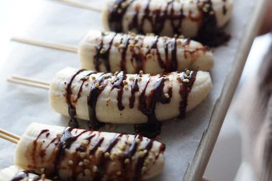 Melita Choc Honey + Bee Pollen Banana Popsicles