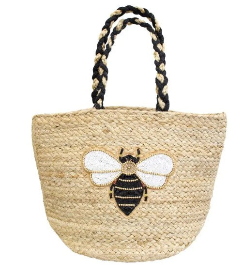 Jute Bumble Bee Bag