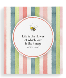 Bee Pocket Notebook stripes