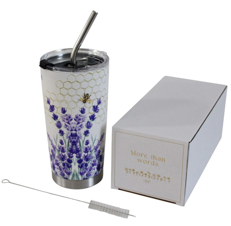 Drink Cup Lavender Bee