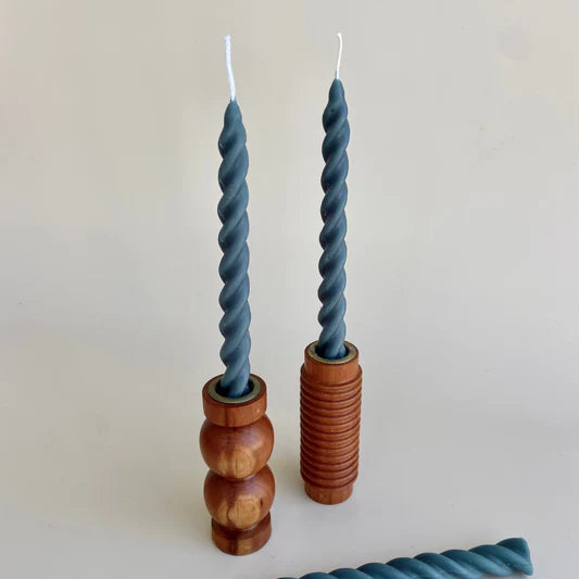 Spiral Taper Candle - Trio