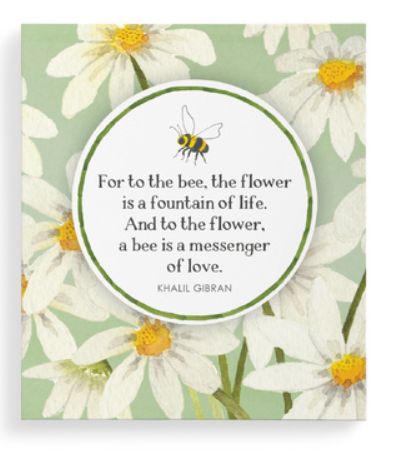 Bee Pocket Notepad Flowers