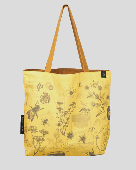 Honey Bees Tote Bag - Gold