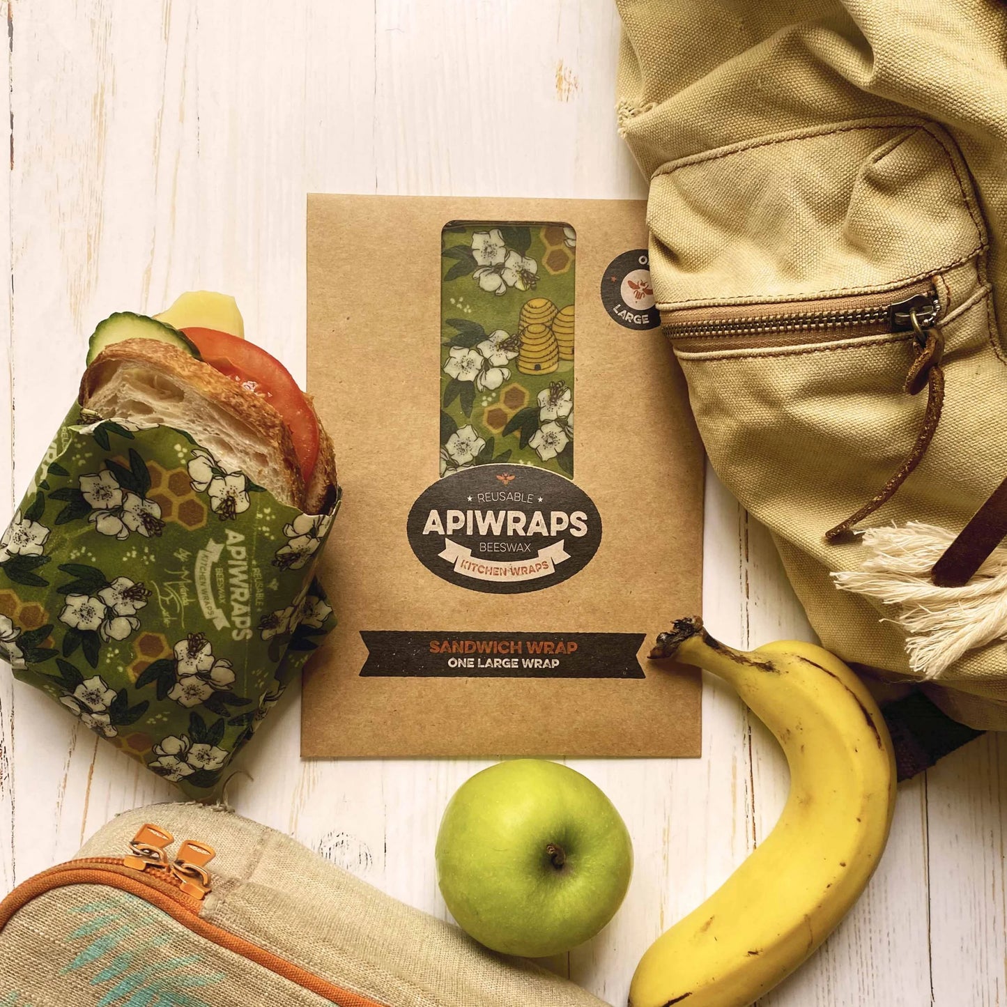 Apiwraps Sandwich Wrap - 1 large
