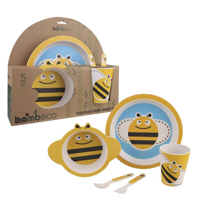 Bamboo 5 Piece Kids Meal Set Melita Honey Farm