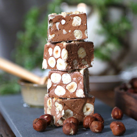 Hazelnut Honey Nougat