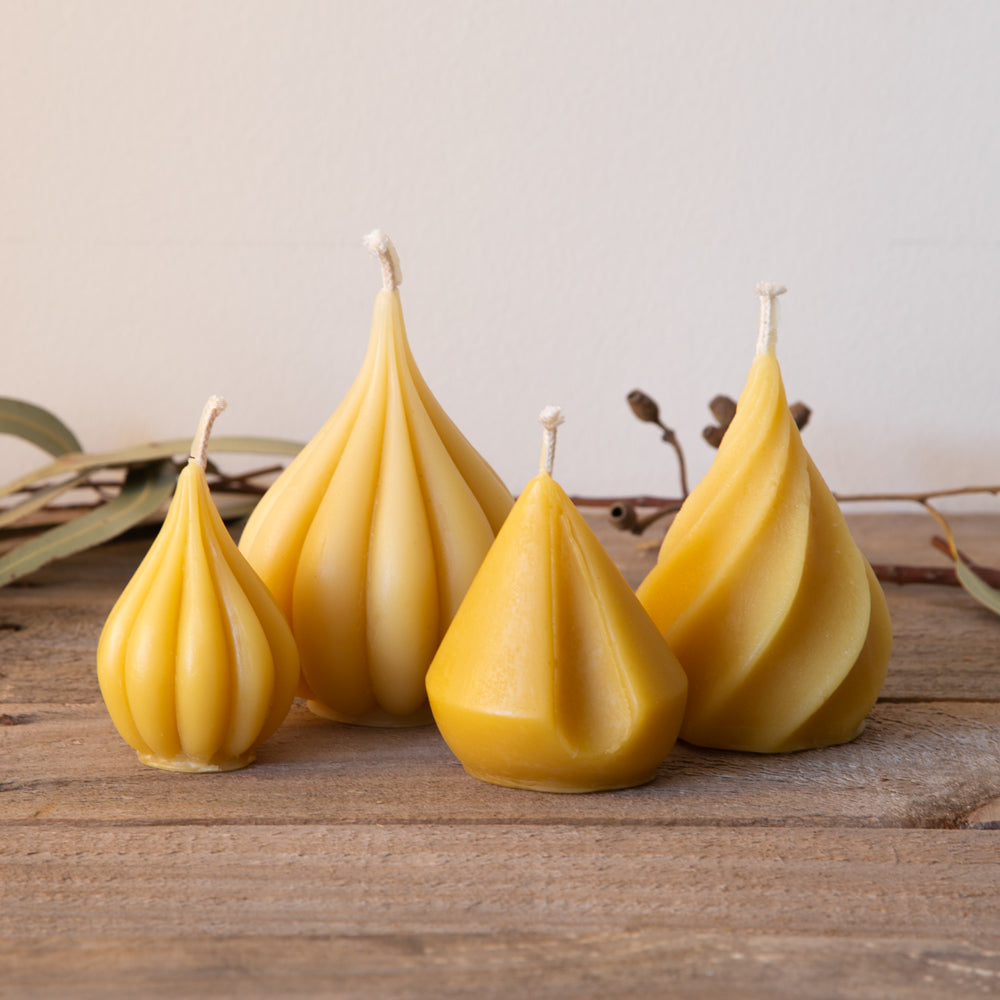 Teardrop Beeswax Candles