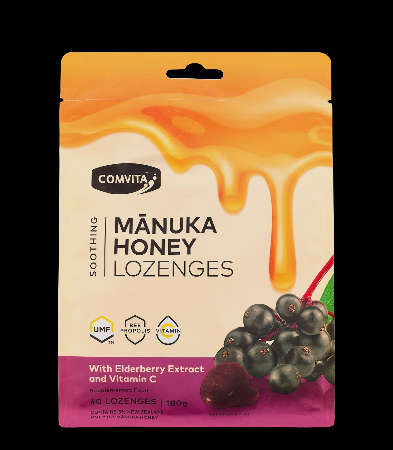 Mullein Elderberry Peppermint Echinacea Manuka Honey Manuka Honey Lozenges - Elderberry 40's – Melita Honey Farm