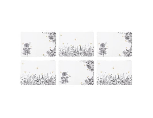 Queen Bee 6 Piece Placemat Set