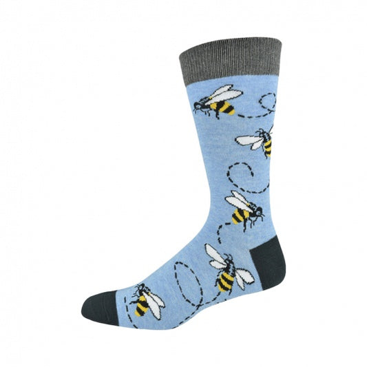 Buzzing Bee Bamboo Sock - Mens