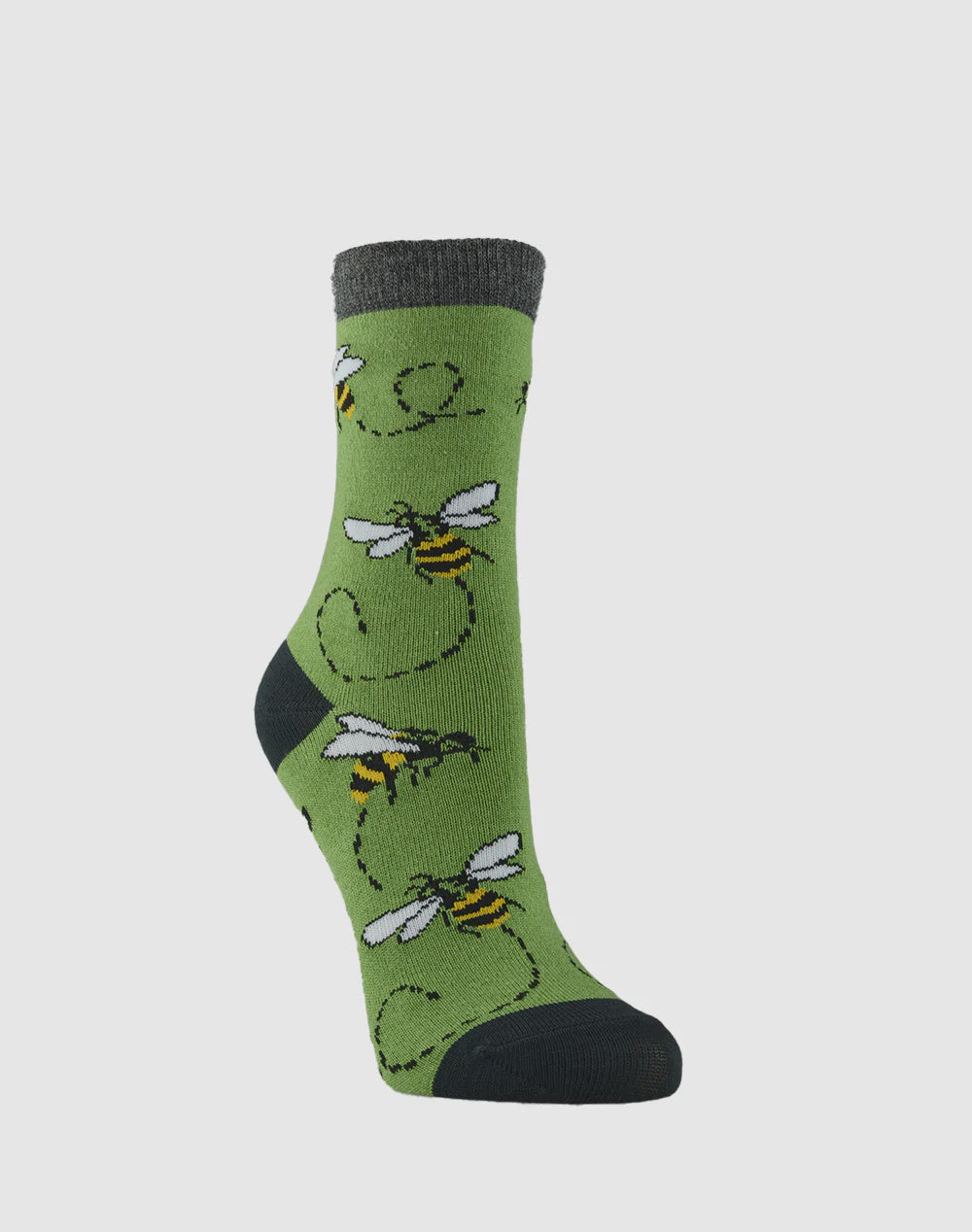 Children's Buzzing Bee Sock - Green