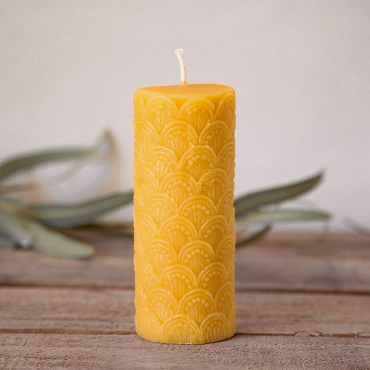 Decorative Beeswax Pillar Candles – Melita Honey Farm