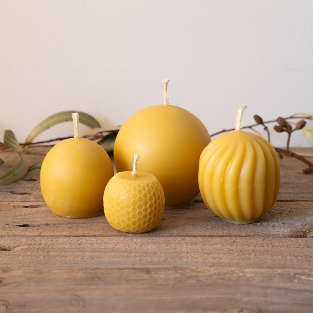 Spherical Beeswax Candles