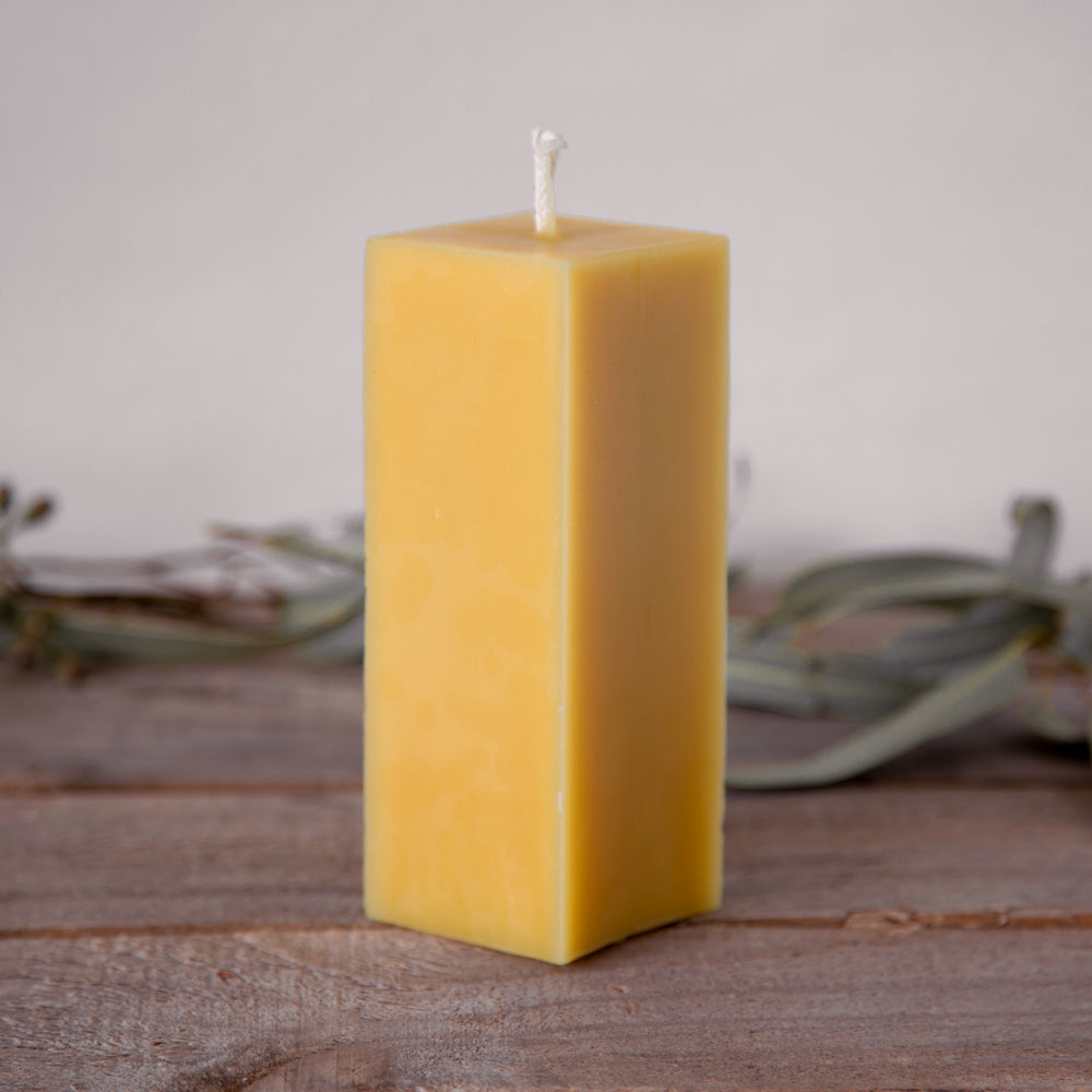 Square Pillar Beeswax Candles