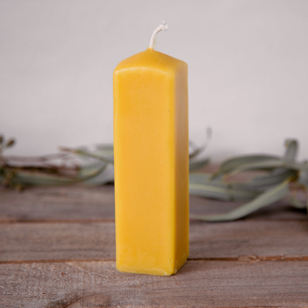 Square Pillar Beeswax Candles